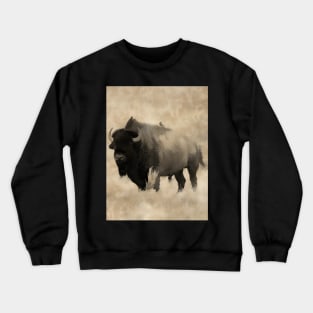 American Buffalo  -  Plains Bison Crewneck Sweatshirt